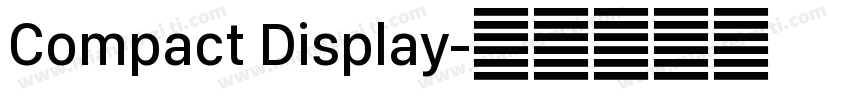 Compact Display字体转换
